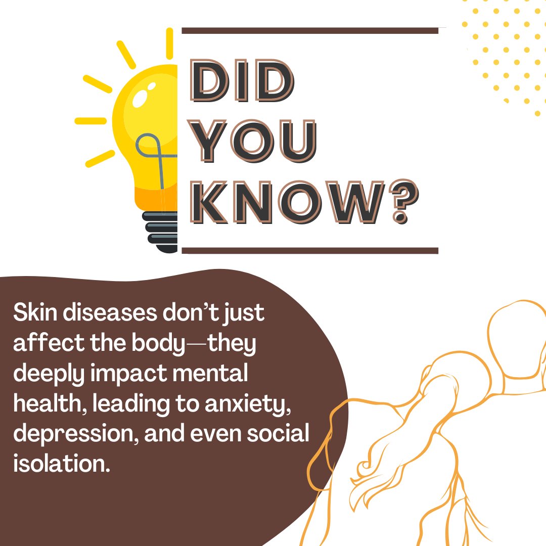 MarcYale's tweet photo. Skin diseases don’t just affect the body, they impact mental health, leading to anxiety, depression, and even social isolation. We deserve access to affordable care. Take action and contact your Minister of Health to support the Skin Disease Resolution!  https://t.co/c2GHmKp9EJ https://t.co/Ew7LJcHMhe
