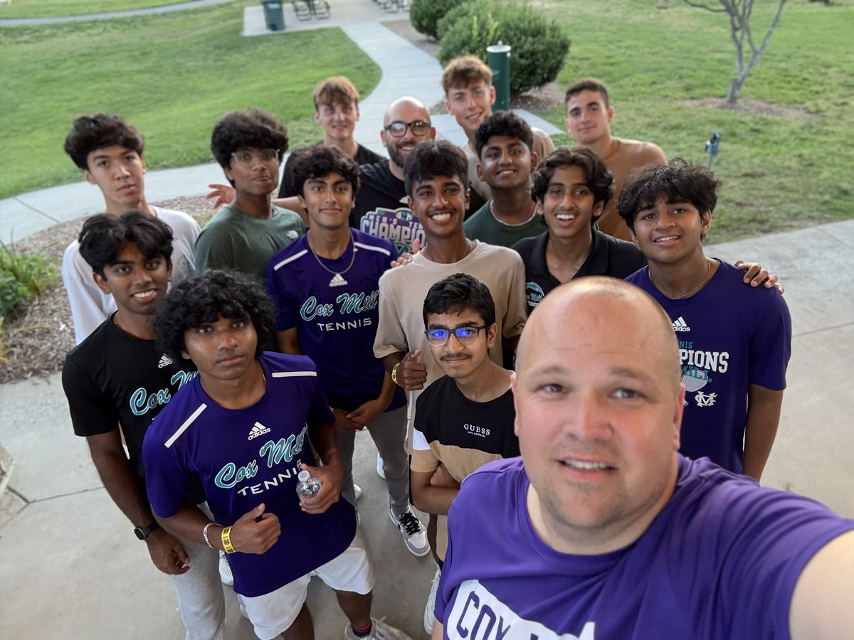 Brad Hinson, CMAA (@b_hinsonad) on Twitter photo Good to see the <a href="/CoxMillSports/">Cox Mill Athletics</a> Men’s Tennis Team having their end of year celebration while I’m out getting my workout in! Good to see the <a href="/CoxMillSports/">Cox Mill Athletics</a> Men’s Tennis Team having their end of year celebration while I’m out getting my workout in!