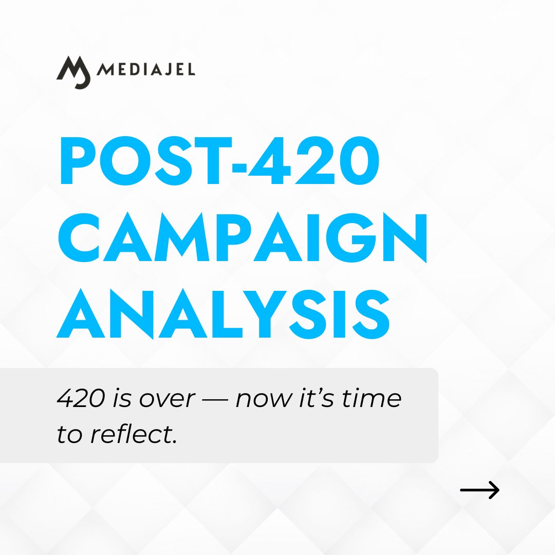 MediaJel's tweet image. 420’s done. Time to optimize for next year. 

What worked? What didn’t? Attribution tools reveal the truth. 

Watch the webinar: bit.ly/3S9QATh

#CannabisMarketing #CampaignAnalysis #MediaJel