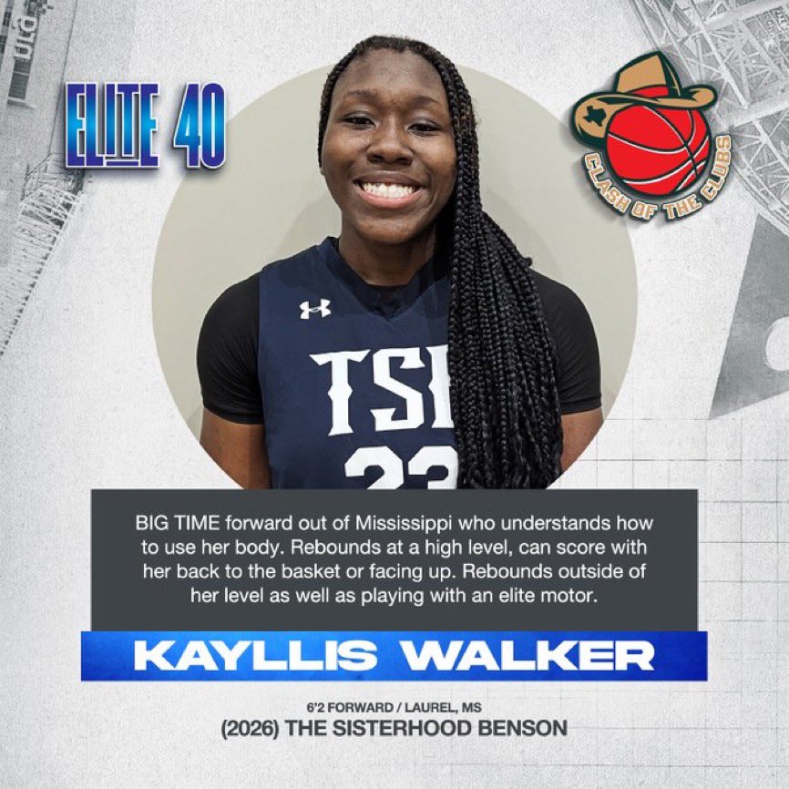 kayllis_walker's tweet photo. THANK YOU @Elite40League for the eval. See you in KENTUCKY!! @TSHLadyLions https://t.co/oyX7cIJ2Ha