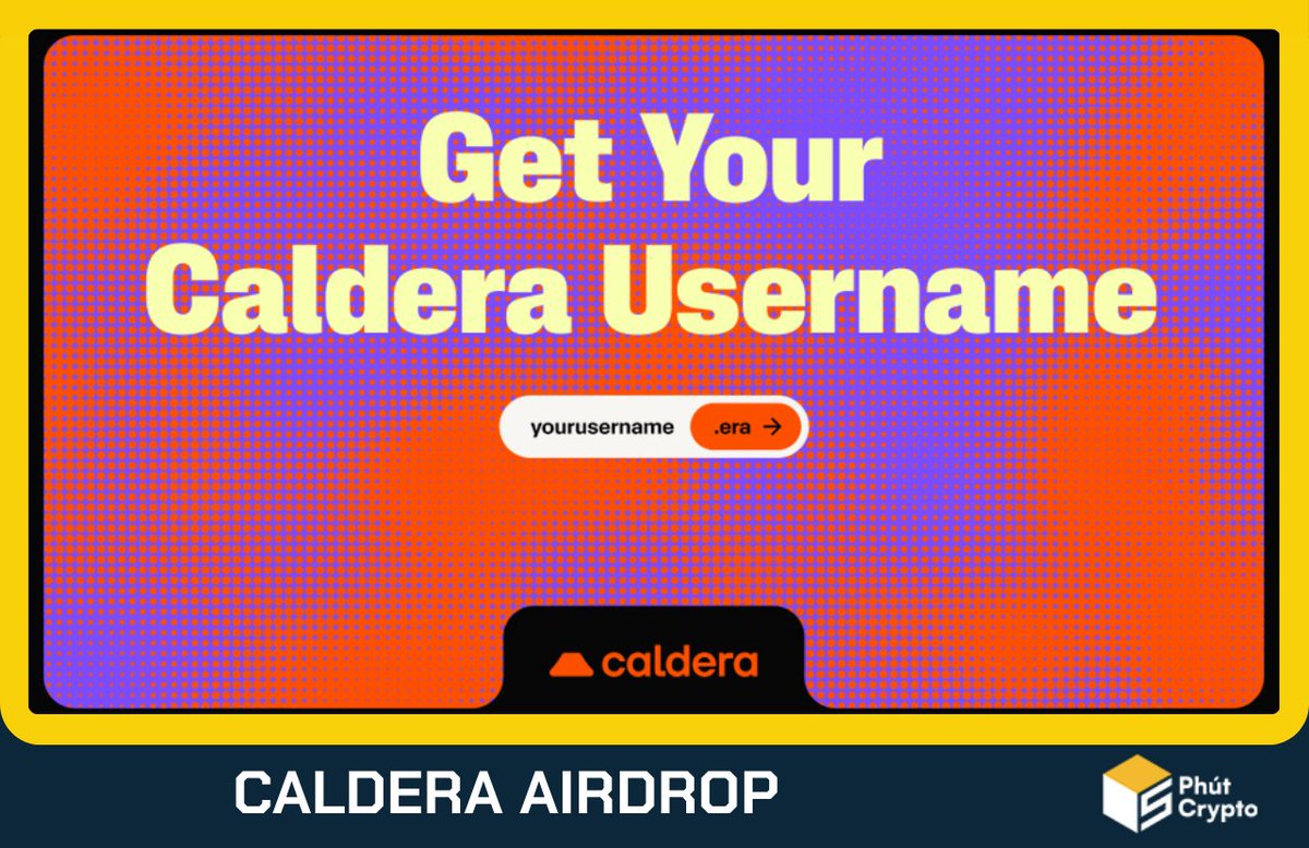 Mint free tên miền từ Caldera - Dự án gọi vốn 24 triệu đô từ Founders Fund #5PC <a href="/Calderaxyz/">Caldera</a> 

🔷Thời điểm TGE đang cận kề, ae nào cày airdrop thì sắp ngay tên miền ERA của Caldera nha

🔷Tham gia mint miễn phí ngay tại đây 
catalyst.caldera.xyz/domain?ref=72J…

🔷Domain này