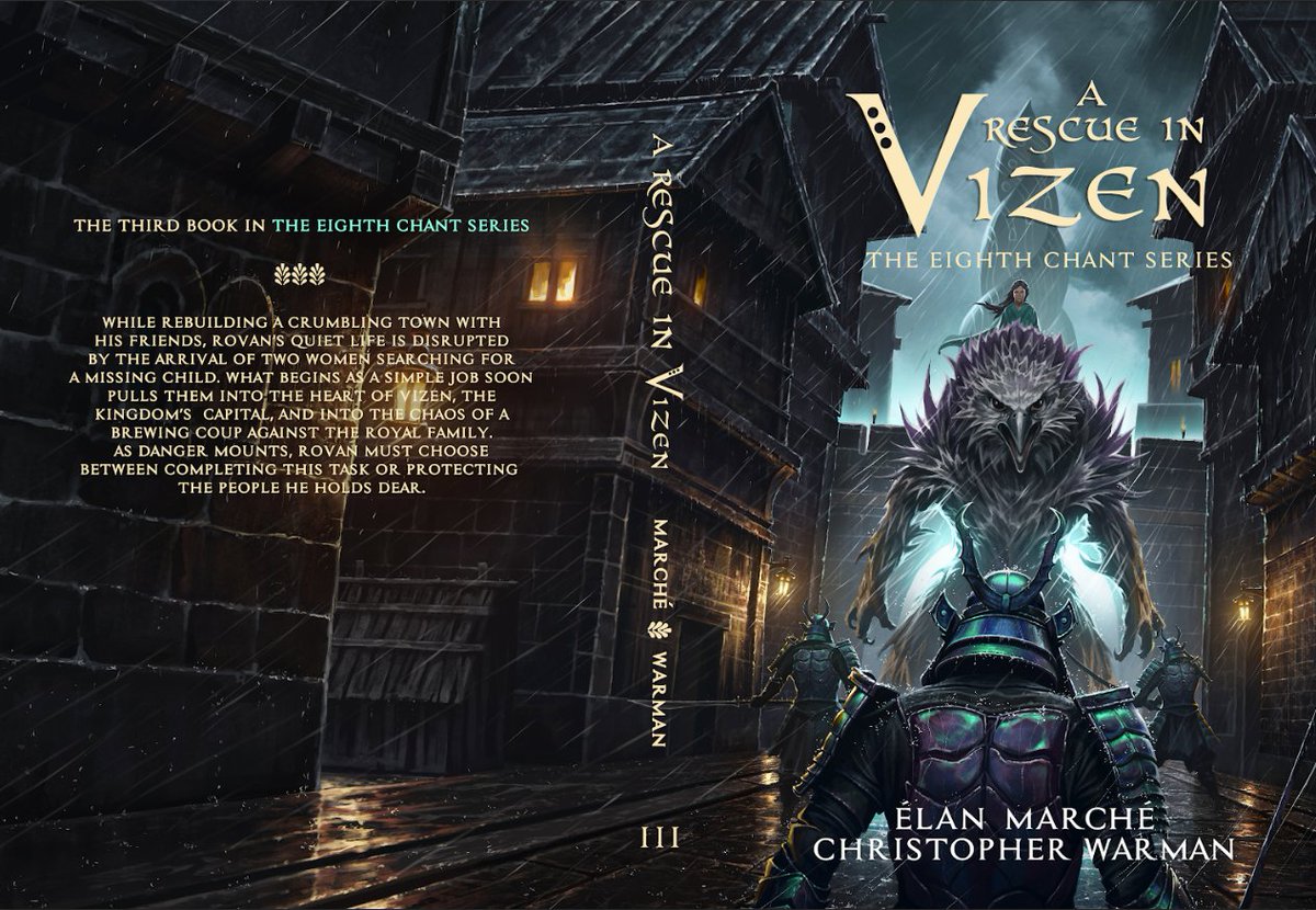 Well there it is. A Rescue in Vizen (The Eighth Chant #3) releases June 23.

Pre-order digitally now: a.co/d/2euKBuW

Sign up for ARCs: docs.google.com/forms/d/1rM2pH…