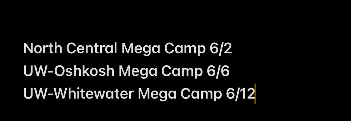 Summer Camp Schedule!