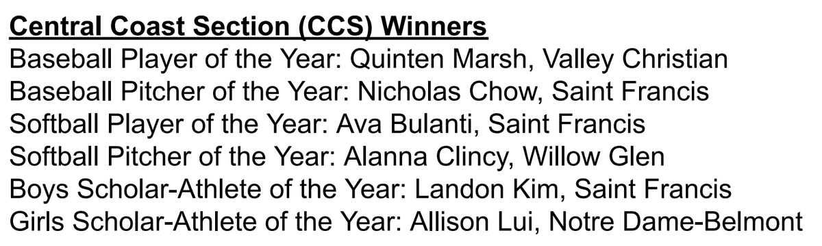 Saint Francis HS (@sfhsathletics) on Twitter photo Congrats to the Lancers represented on the 49ers Cal-Hi Sports 2025 Spring Season Players of the Year!!! #golancers <a href="/STF_softball/">Saint Francis Lancers Softball Program</a> <a href="/STF_Baseball/">Saint Francis Lancer Baseball</a> Congrats to the Lancers represented on the 49ers Cal-Hi Sports 2025 Spring Season Players of the Year!!! #golancers <a href="/STF_softball/">Saint Francis Lancers Softball Program</a> <a href="/STF_Baseball/">Saint Francis Lancer Baseball</a>