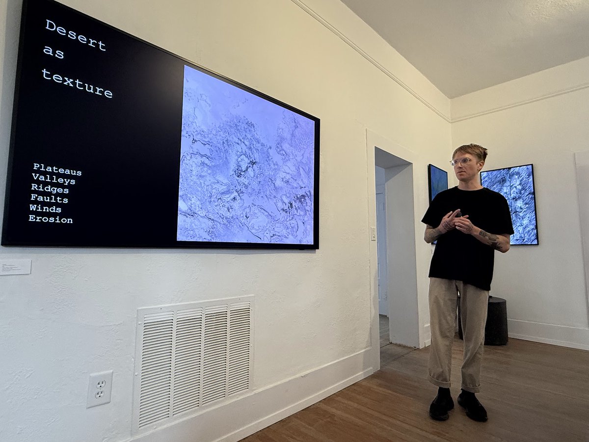 Went to @dotjiwa's exhibition in Marfa this weekend at the end of his @artblocks_io x @opensea resid