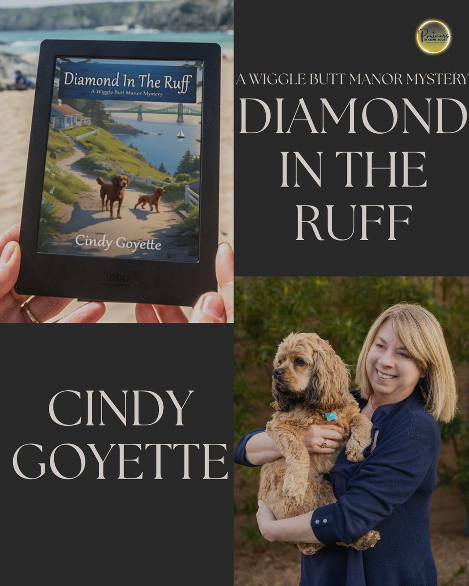 KarenSiddall's tweet photo. See my 5-star review of DIAMOND IN THE RUFF (Wiggle Butt Manor Mystery, #1) by @cindy_ccgoyette for @partnersincr1me at https://t.co/qStHMDtps8 #newrelease #cozymystery #cozymysterybooks #mystery #dogs #PacificNorthwest #firstinaseries #Giveaway https://t.co/yHWURf8tWm