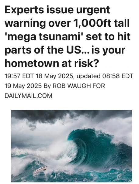 lobsangyonzon's tweet image. The #Zetas are #NeverWrong⚡🌊
Today, one chilling, mega-tsunami possibility involves the Cumbre Vieja volcano on the Canary Island of La Palma, which could collapse into the Atlantic &amp;amp; send a mega-tsunami toward the US East Coast. 
dailymail.co.uk/sciencetech/ar…
facebook.com/share/p/1FBA8t…