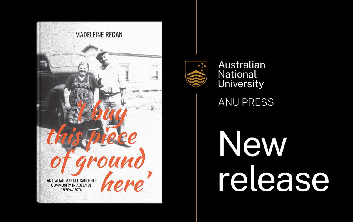 ANU Press (@anu_press) on Twitter photo Our latest title examines a group of Italian migrants who arrived in Adelaide in 1920s–1970s and formed a new community as market gardeners in a peri-urban area of South Australia.
Get your copy today: doi.org/10.22459/IBPGH…
<a href="/ANUcass/">ANU College of Arts & Social Sciences</a> #oralhistory #Italianmigration #belonging Our latest title examines a group of Italian migrants who arrived in Adelaide in 1920s–1970s and formed a new community as market gardeners in a peri-urban area of South Australia.
Get your copy today: doi.org/10.22459/IBPGH…
<a href="/ANUcass/">ANU College of Arts & Social Sciences</a> #oralhistory #Italianmigration #belonging