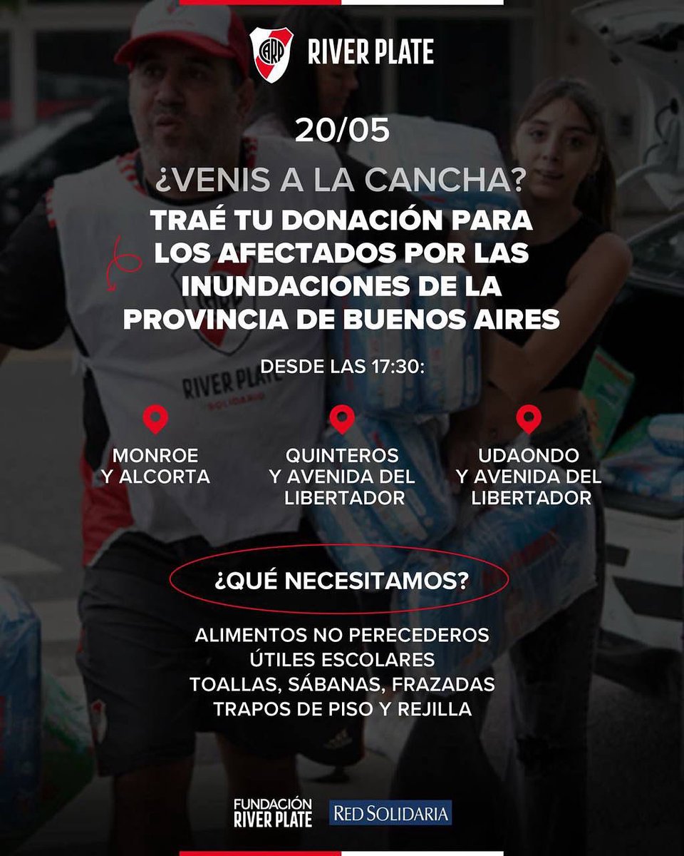 La Comisión de Mujeres, Géneros y Diversidad
se solidariza y acompaña esta acción solidaria
en apoyo a las personas afectadas por las inundaciones
en la Provincia de Buenos Aires.