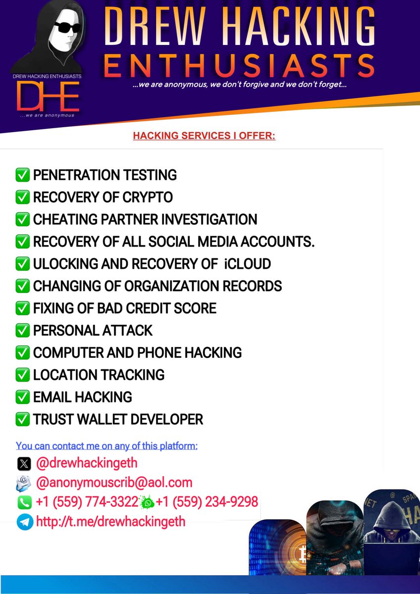 Drewhackingeth's tweet image. Available for you hacking services #twitter #instagram #facebook #youtube #tiktok #memes #explorepage #love #meme #explore #follow #viral #trending #like #twittermemes #instagood #funny #tweet #tweets #twitterquotes #socialmedia #twitch #music #fyp #tumblr #quotes #linkedin #help