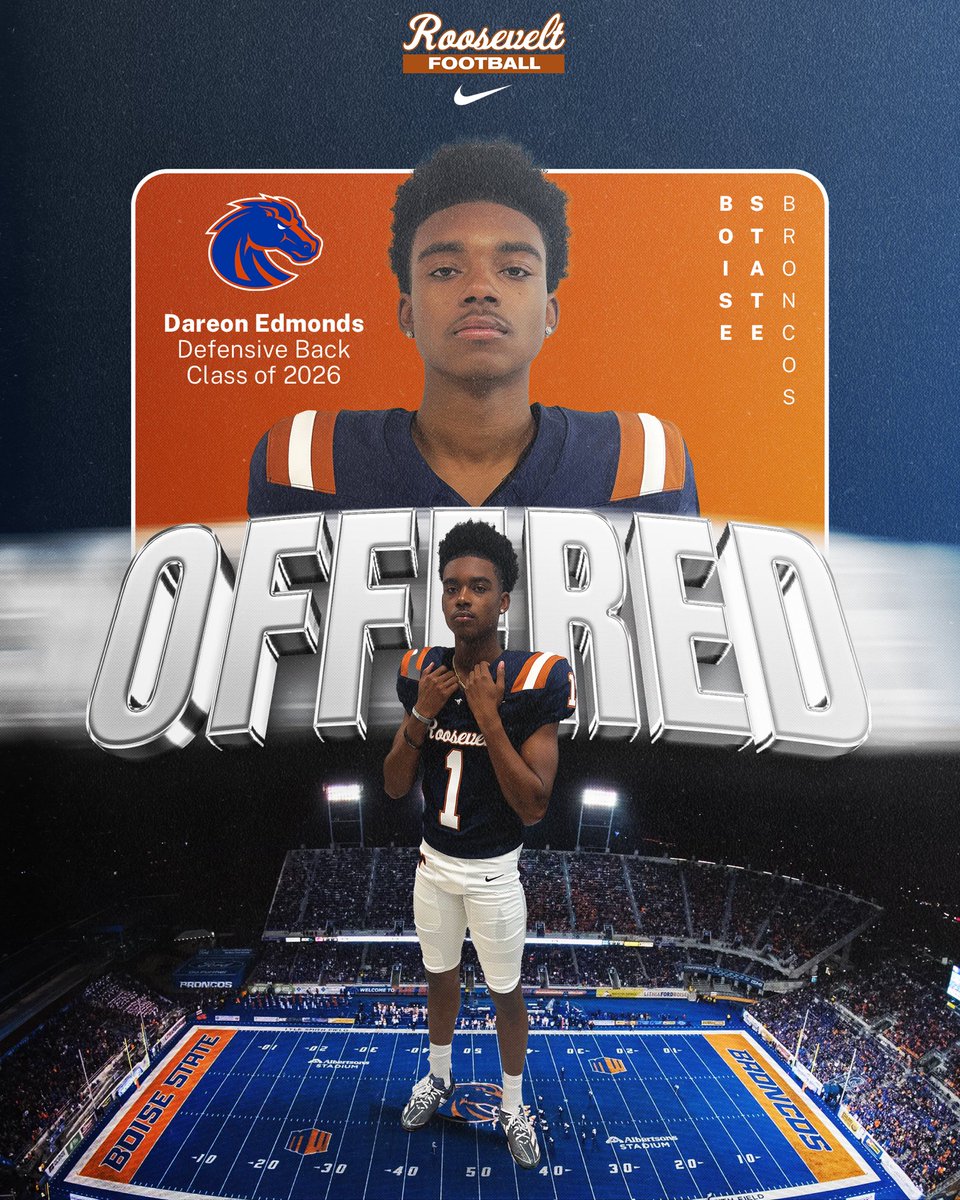Congratulations to <a href="/DEdmond1300/">Dareon Edmonds</a> on earning an offer to <a href="/BroncoSportsFB/">Boise State Football</a>!

#HEART #TheValeStandard