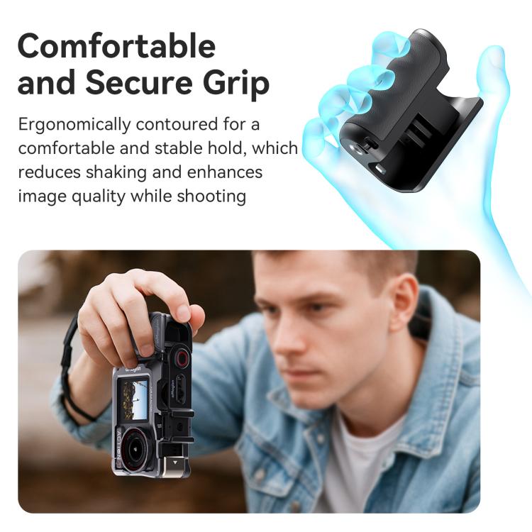 SunskyOnline's tweet image. aMagisn Street Photography Grip for Action Cameras
✔ Universal Compatibility - Works with Insta360/DJI/GoPro
✔ Ergonomic Design
✔ Dual Cold Shoe Mounts
📸 Perfect for vlogging &amp;amp; street photography!
🛒 bit.ly/4kq7TeL
#CameraGrip #VlogGear #ActionCamera