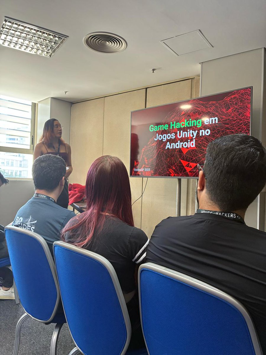 FireShell Security Team (@fireshellst) on Twitter photo Estivemos presentes na BSides SP 2025!
Ficamos em 2o lugar no CTF! 🥈 E com alguns First Bloods.
Hackers Exposed: <a href="/dapolinario7/">Daniel Apolinario</a>, <a href="/K4L1_FS/">Kali Nathalie 🏳️⚧️</a>, <a href="/musebreakz/">Rafael</a>
A <a href="/K4L1_FS/">Kali Nathalie 🏳️⚧️</a> também apresentou uma palestra sobre Unity Game Hacking no Android.
Evento Top, <a href="/bsidessp/">BSides SaoPaulo</a>!
Keep Hacking! 🏴☠️ Estivemos presentes na BSides SP 2025!
Ficamos em 2o lugar no CTF! 🥈 E com alguns First Bloods.
Hackers Exposed: <a href="/dapolinario7/">Daniel Apolinario</a>, <a href="/K4L1_FS/">Kali Nathalie 🏳️⚧️</a>, <a href="/musebreakz/">Rafael</a>
A <a href="/K4L1_FS/">Kali Nathalie 🏳️⚧️</a> também apresentou uma palestra sobre Unity Game Hacking no Android.
Evento Top, <a href="/bsidessp/">BSides SaoPaulo</a>!
Keep Hacking! 🏴☠️