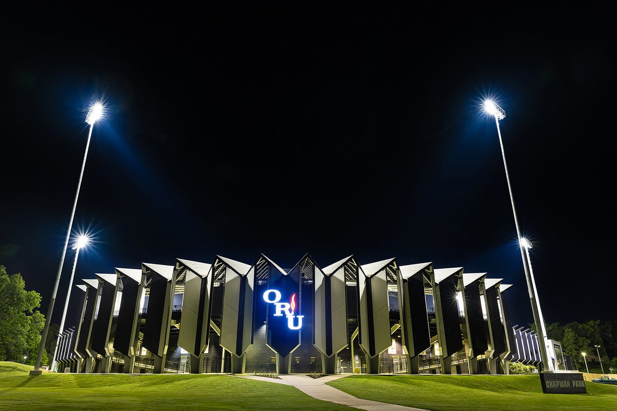 The newly renovated Chapman Park, home to ORU Baseball
—Ranked one of America’s Top 100 baseball programs (D1baseball)
—22x Summit League Champs
—30 NCAA postseason appearances
—1978 &amp; 2023 CWS appearances