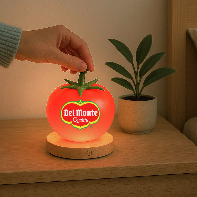 疲れが溜まってくる時期、ちゃんと眠れてますか？🌃

デルモンテのトマトランプ、いかがですか？🍅
ほのかな明かりでおやすみなさい🌙💤

欲しいと思ったら「🍅」とコメントしてください