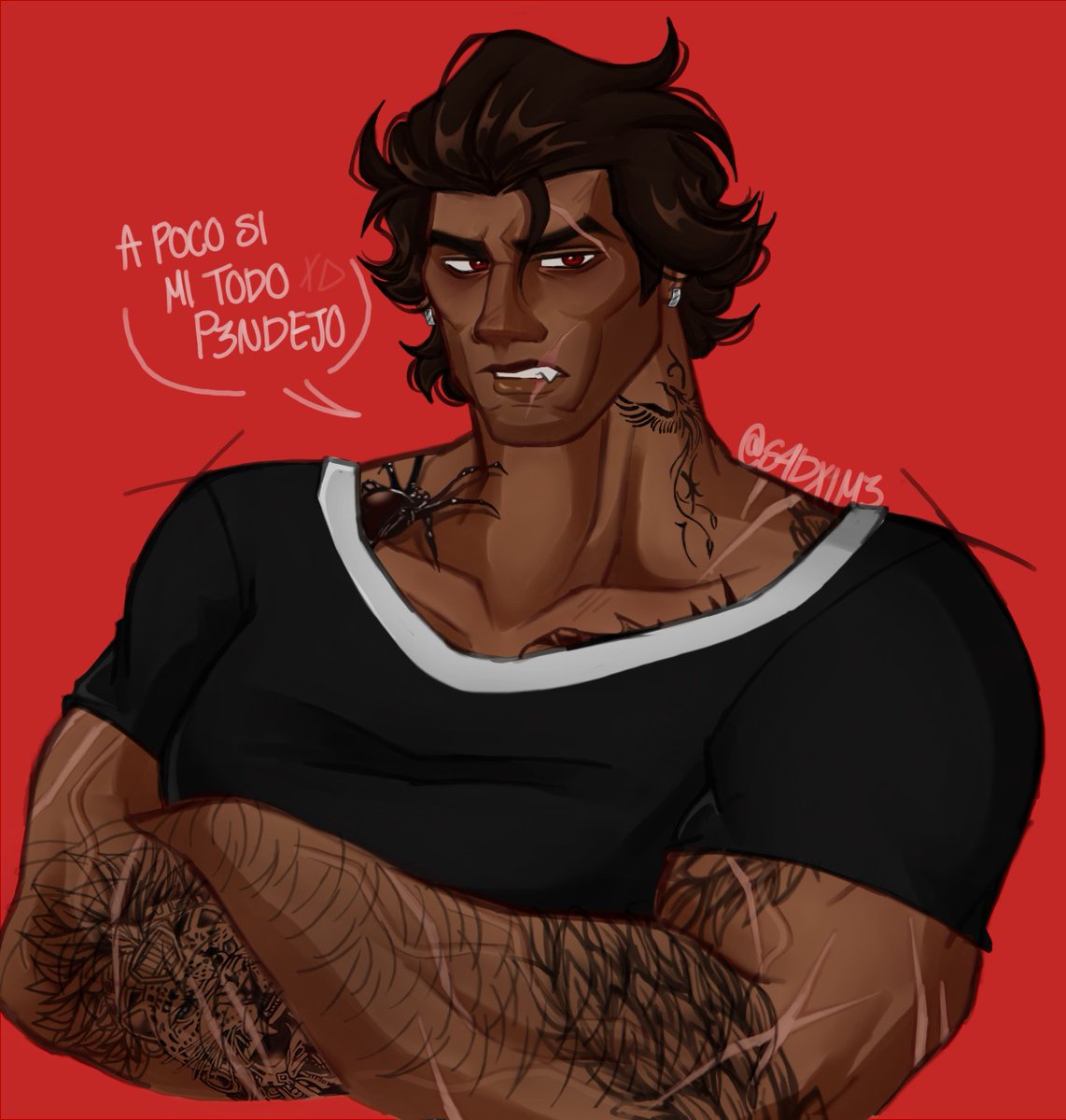 Rawr 
#MiguelOHara #migueloharafanart #spiderMan2099  #AcrossTheSpiderVerse #ATSV #digitalart