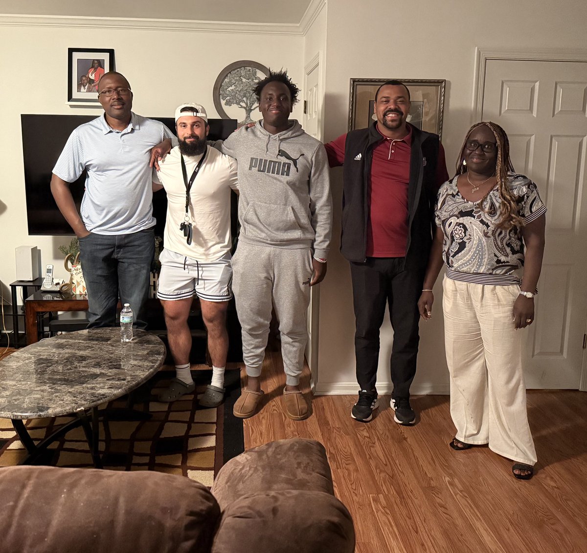 Samuel Mulbah (@samuelmulbah20) on Twitter photo My family and I are really appreciative of <a href="/NyeemWartman/">Coach Wart</a> for taking his day to come all the way from Massachusetts to spend the evening in our home.
We are grateful to be building this relationship. 🛑 #NEWMass #Flagship
<a href="/UMassFootball/">UMass Football</a> <a href="/coachharasymiak/">Joe Harasymiak</a> <a href="/CoachKeyte/">Jared Keyte</a> <a href="/Coach_Osumah/">JO</a> My family and I are really appreciative of <a href="/NyeemWartman/">Coach Wart</a> for taking his day to come all the way from Massachusetts to spend the evening in our home.
We are grateful to be building this relationship. 🛑 #NEWMass #Flagship
<a href="/UMassFootball/">UMass Football</a> <a href="/coachharasymiak/">Joe Harasymiak</a> <a href="/CoachKeyte/">Jared Keyte</a> <a href="/Coach_Osumah/">JO</a>