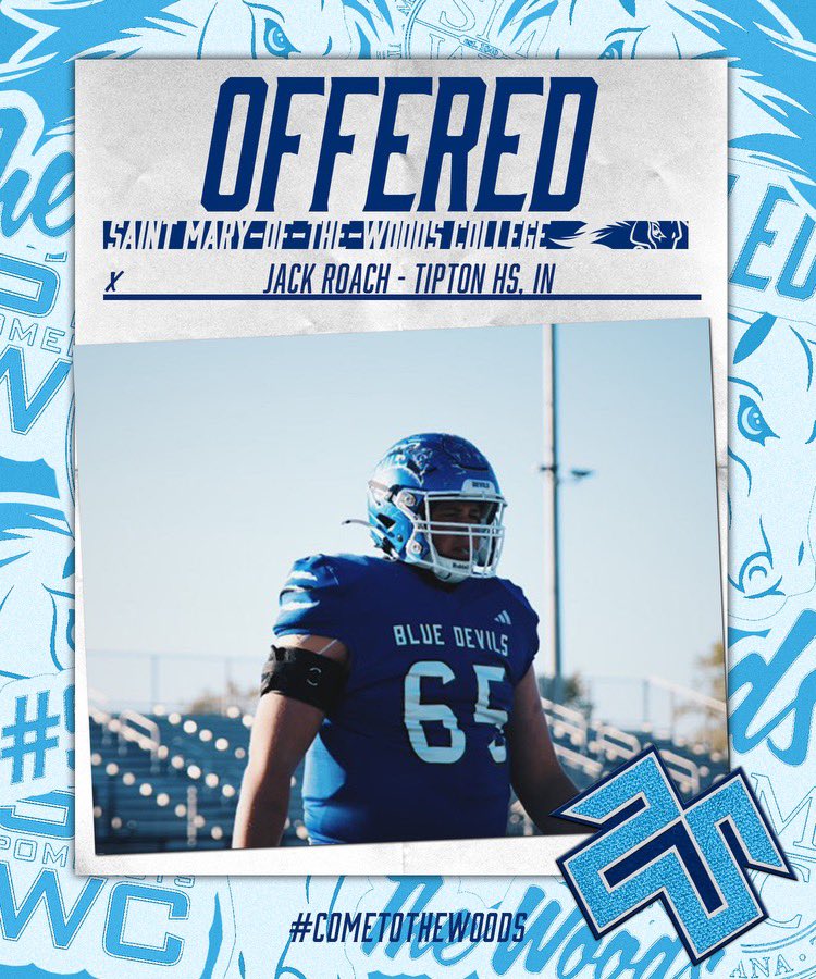 Jack Roach (@jack_roach65) on Twitter photo After a great conversation with <a href="/CoachO_SMWC/">Griffin Olson</a> I’m grateful to receive my first offer to play football <a href="/SMWCFB/">SMWC Football</a> <a href="/coachpowell91/">🏈Blaine Powell🏈</a>.
<a href="/TolleAaron/">Aaron Tolle</a> <a href="/EzeObiora2/">Coach Eze Obiora 🇳🇬</a> <a href="/AustinSchaffer2/">Austin Schaffer</a> <a href="/IndianaNsr/">NSR Indiana Scouting</a> <a href="/michelle_garmon/">Michelle Garmon</a> After a great conversation with <a href="/CoachO_SMWC/">Griffin Olson</a> I’m grateful to receive my first offer to play football <a href="/SMWCFB/">SMWC Football</a> <a href="/coachpowell91/">🏈Blaine Powell🏈</a>.
<a href="/TolleAaron/">Aaron Tolle</a> <a href="/EzeObiora2/">Coach Eze Obiora 🇳🇬</a> <a href="/AustinSchaffer2/">Austin Schaffer</a> <a href="/IndianaNsr/">NSR Indiana Scouting</a> <a href="/michelle_garmon/">Michelle Garmon</a>