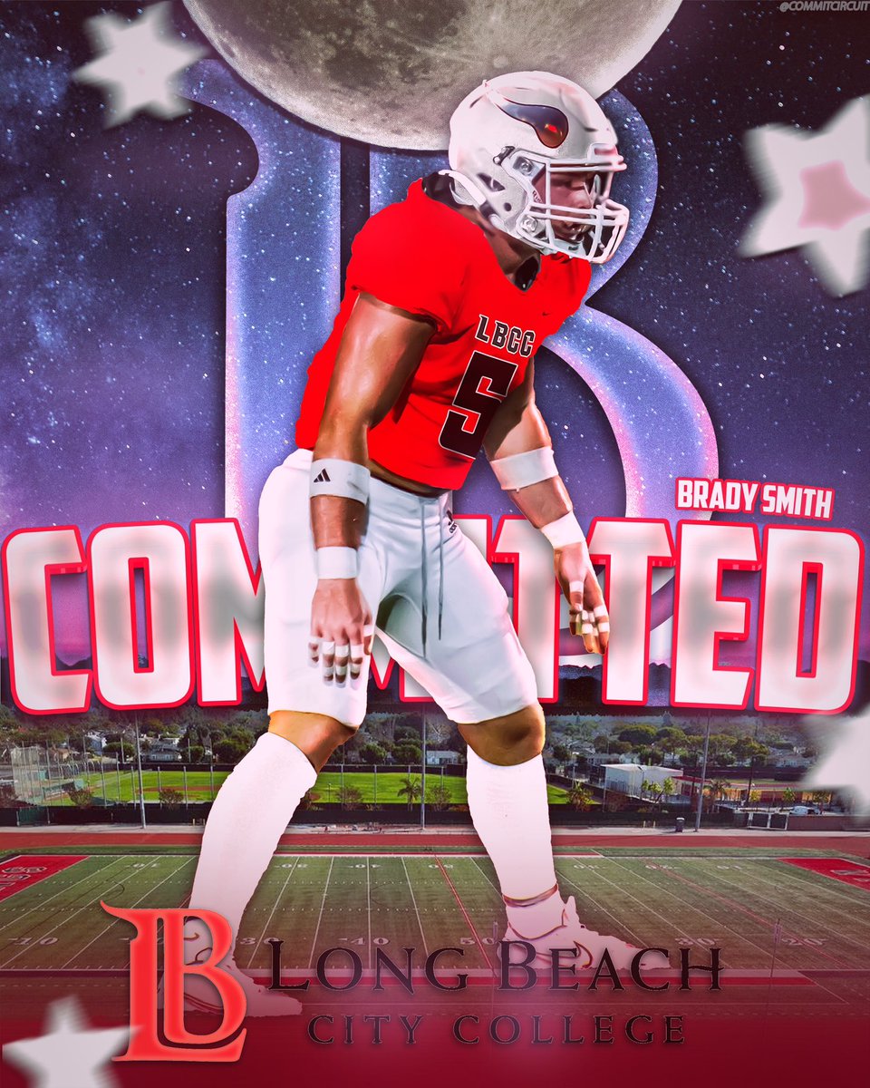 Brady Smith (@bradysmith33) on Twitter photo 100% committed
i’d like to thank my God, my coaches, my family, and the staff at Long Beach for providing me this opportunity to play football at the next level. go vikings!
<a href="/buggs_sr/">Charles Buggs Sr</a> <a href="/mcgriff_tyrone/">Tyrone McGriff</a> <a href="/OLcoachrob/">Coach Adam Robertson</a> <a href="/PhilTisa/">Phil Tisa</a> <a href="/Mcoop_Coach/">Coach marques</a> <a href="/coachGCov/">Govinda Covin</a> <a href="/LBCCCoachDeLeon/">Wilder De Leon</a> <a href="/LBCCFB_VGOH/">LBCC FOOTBALL</a> 100% committed
i’d like to thank my God, my coaches, my family, and the staff at Long Beach for providing me this opportunity to play football at the next level. go vikings!
<a href="/buggs_sr/">Charles Buggs Sr</a> <a href="/mcgriff_tyrone/">Tyrone McGriff</a> <a href="/OLcoachrob/">Coach Adam Robertson</a> <a href="/PhilTisa/">Phil Tisa</a> <a href="/Mcoop_Coach/">Coach marques</a> <a href="/coachGCov/">Govinda Covin</a> <a href="/LBCCCoachDeLeon/">Wilder De Leon</a> <a href="/LBCCFB_VGOH/">LBCC FOOTBALL</a>