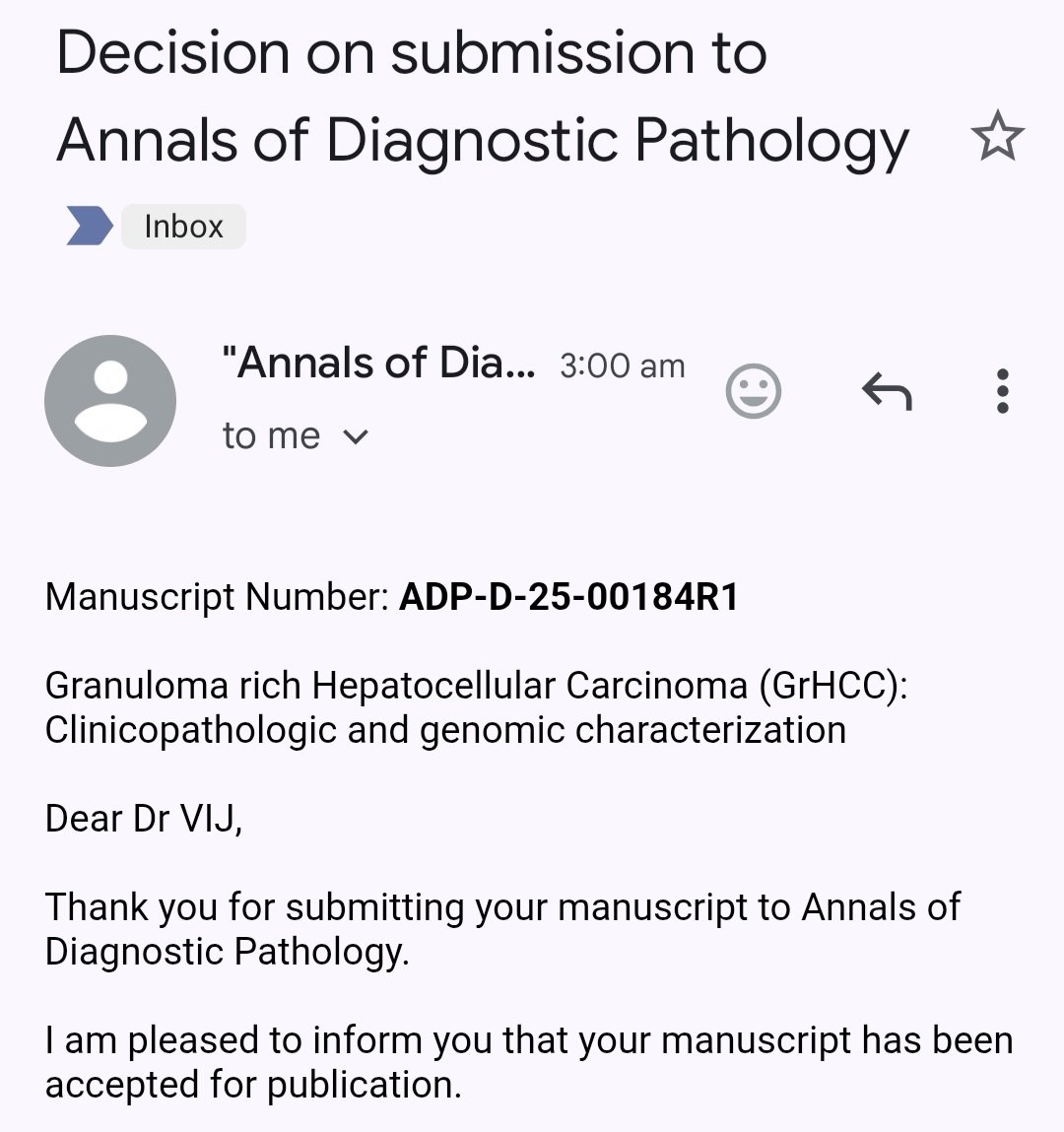 vij_mukul's tweet image. #liverpath #Relalabs Finally our study on the largest cohort of Granuloma rich HCC (GrHCC) is accepted in ADP. Is this a distinct varient/subtype of HCC. Should #WHO blue books on cancer classification consider this lympocyte rich HCC and Neutrophil rich HCC . #pathology
