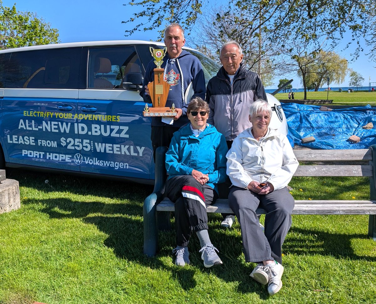 Congratulations to the Cosburn Park team who were the winners of our Victoria Day open fours. A great day of bowling with 16 teams competing. Many thanks to our sponsor #PortHopeVolkswagen
