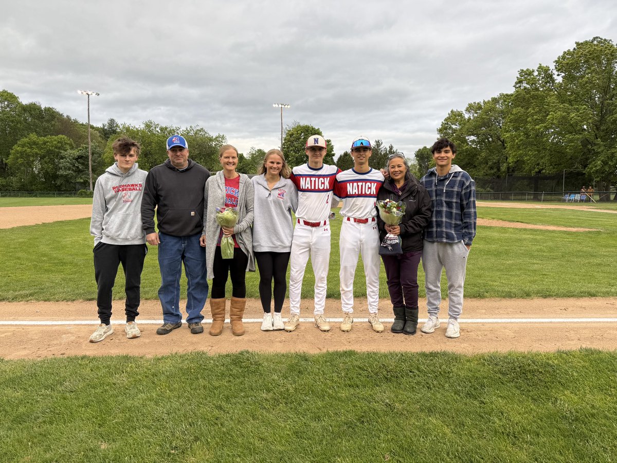 Senior Night for Baseball ⚾️!!! 

Natick: 3
Walpole: 2