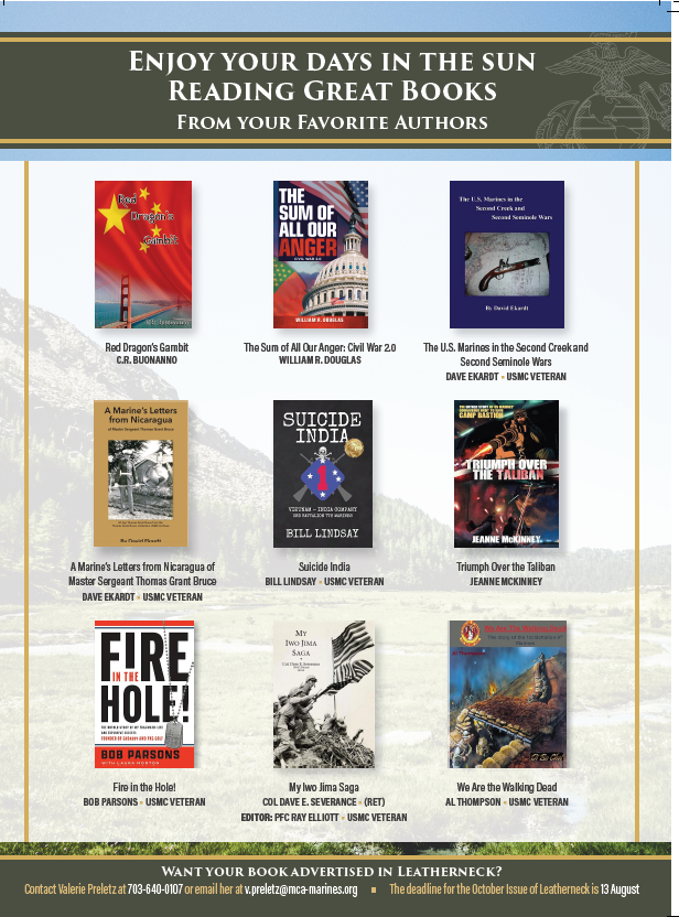 William R. Douglas (@authorwilliamr) on Twitter photo So, my new ad is going out in the June edition of the U.S. Marine Corps Association Leatherneck Magazine. Readership is 111,790!
THE SUM OF ALL OUR ANGER: CIVIL WAR 2.0
TOP ROW CENTER!
#civilwar #civilwarhistory <a href="/USMC/">U.S. Marines</a> So, my new ad is going out in the June edition of the U.S. Marine Corps Association Leatherneck Magazine. Readership is 111,790!
THE SUM OF ALL OUR ANGER: CIVIL WAR 2.0
TOP ROW CENTER!
#civilwar #civilwarhistory <a href="/USMC/">U.S. Marines</a>
