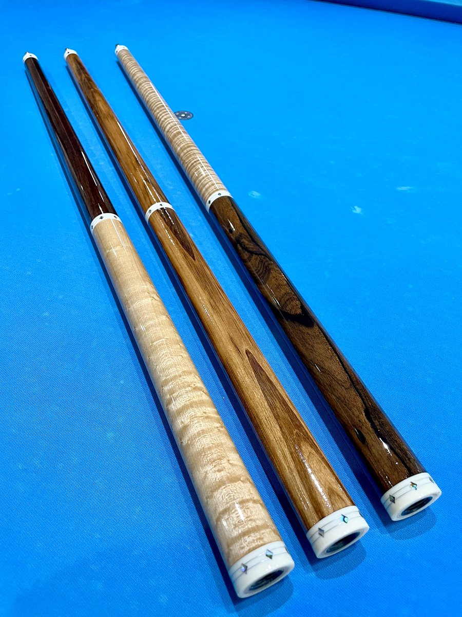 unlimited_cues's tweet image. こんにちは🌞
今日の岡山はむっちゃ暑いです🥵
皆様の地域はいかがでしょうか💦

個人的にはビールの美味しい季節がやってきてウキウキしてます☺️🎵🍻

まだ磨き前ですが、銘木シリーズです🌲木の性質やカラーリングを見ながら組み合わせてます。
また出来上がったらアップしますのでご覧ください✨