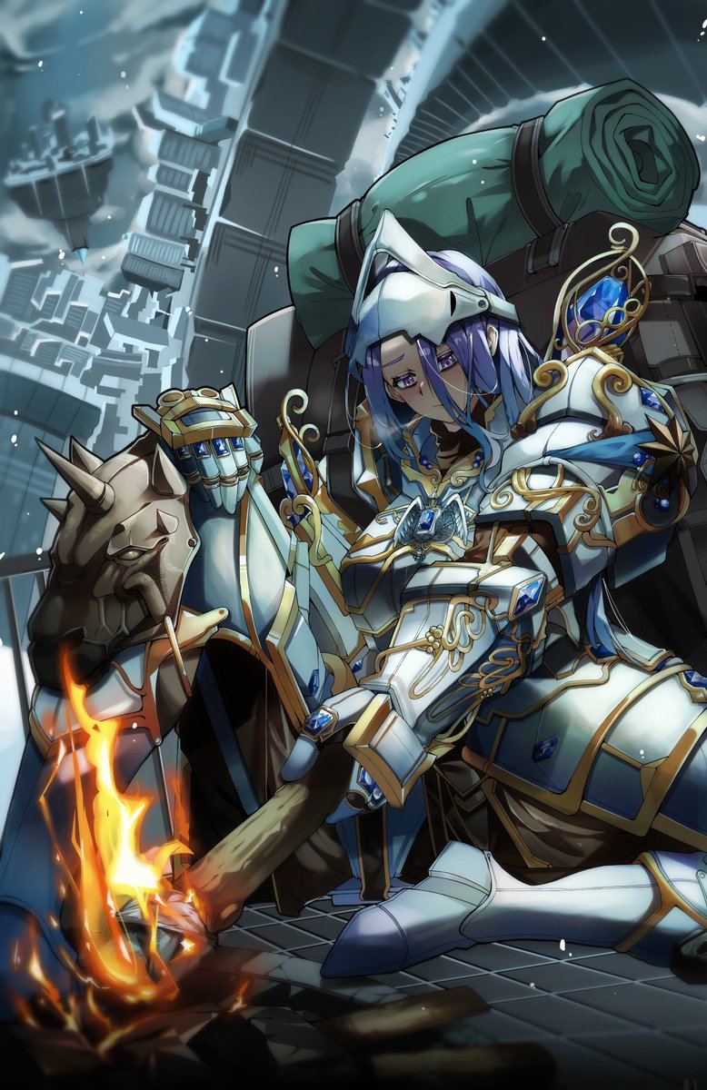 전신갑주를 한 번 채색하고 싶어서 열심히 그려보았는데
생각 외로 5일간의 대장정이 될줄은 상상도 못했습니다..

#그림러_트친소 #絵描きさんと繋がりたい #창작 #novels #characterart #캐릭터 #illustration #metal #armor #Background #creation