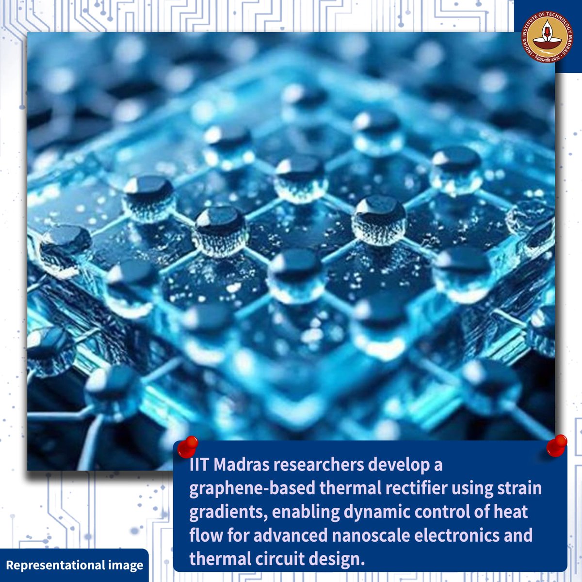 IIT Madras (@iitmadras) on Twitter photo #TechTuesday Dr. Dheeraj Venkata Sai Kavuri and Prof. Sarith P. Sathian from the Department of Applied Mechanics, <a href="/iitmadras/">IIT Madras</a>, have developed a groundbreaking method to achieve thermal rectification (TR) in monolayer graphene using strain gradientsâoffering dynamic control over #TechTuesday Dr. Dheeraj Venkata Sai Kavuri and Prof. Sarith P. Sathian from the Department of Applied Mechanics, <a href="/iitmadras/">IIT Madras</a>, have developed a groundbreaking method to achieve thermal rectification (TR) in monolayer graphene using strain gradientsâoffering dynamic control over