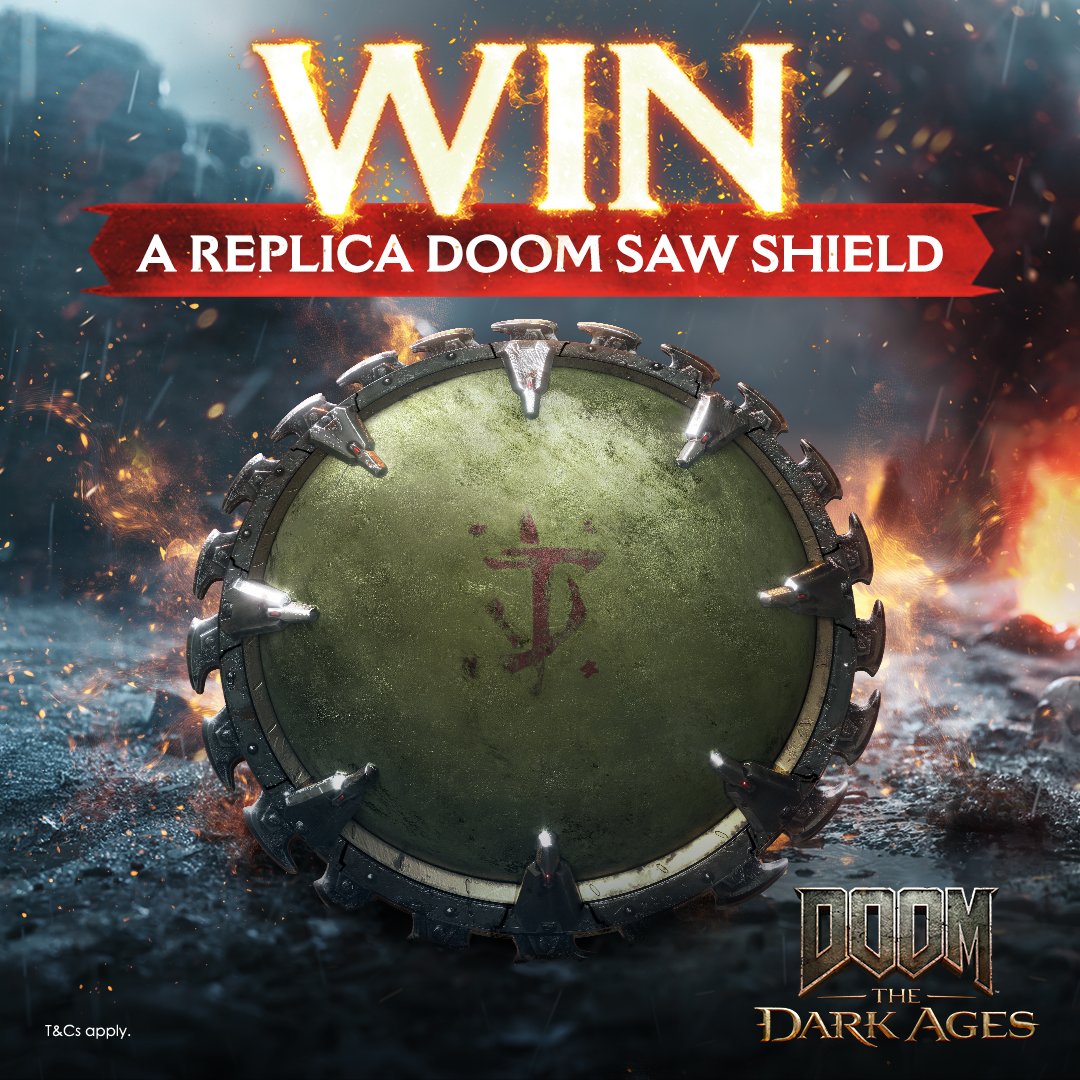 To celebrate the launch of DOOM: The Dark Ages, we’re giving away FIVE of these incredible Replica DOOM Saw Shields!

For your chance to win, follow <a href="/XboxANZ/">Xbox ANZ</a> and <a href="/Bethesda_ANZ/">Bethesda ANZ & SE Asia</a> and repost!

T&amp;Cs: xbx.lv/3ZpW1RP