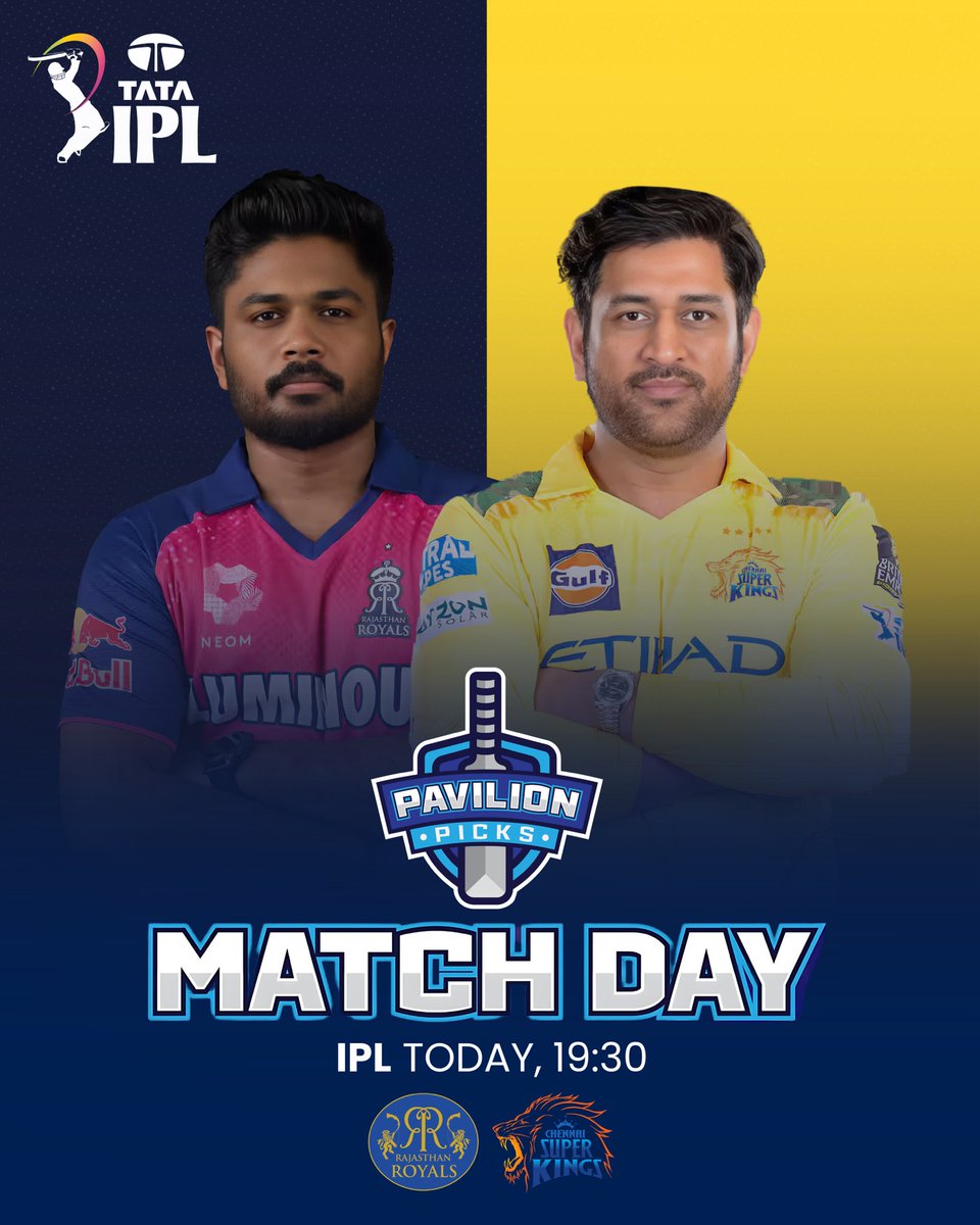 Pavilion Picks (@pavpicks) on Twitter photo How many runs will Sanju Samson score in tonight’s #CSKvsRR showdown?
Drop your prediction & win ₹5000 FREE!
To enter:
• Follow <a href="/pavpicks/">Pavilion Picks</a>
• Like + RT this post
• Comment your score prediction with your PavPicks username How many runs will Sanju Samson score in tonight’s #CSKvsRR showdown?
Drop your prediction & win ₹5000 FREE!
To enter:
• Follow <a href="/pavpicks/">Pavilion Picks</a>
• Like + RT this post
• Comment your score prediction with your PavPicks username