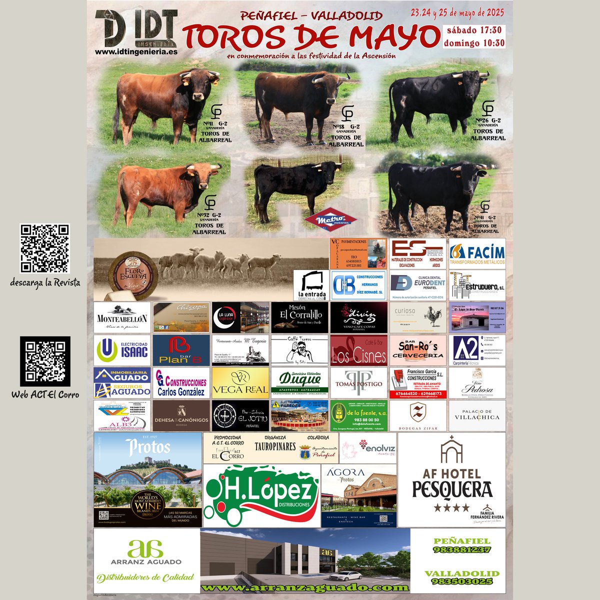 🔵 TOROS DE MAYO 2025 🔵 🔵 IDT INGENIERIA 🔵

es.slideshare.net/slideshow/revi…

#torosdemayo2025 #actelcorro #idtingenieria #Peñafiel #somostaurinos #plazadelcoso #soydelcorro