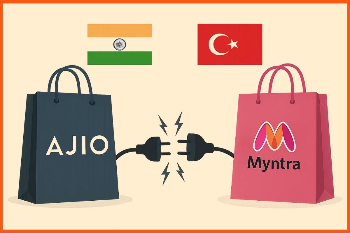 thetatvaindia's tweet image. Myntra and Ajio stop selling Turkish brands after India calls for boycott.

#BoycottTurkey #Fashionbrand #India
