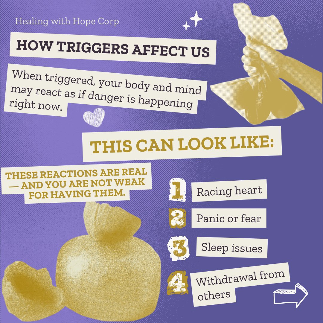 HealingwHope's tweet photo. 🧠 Let’s Talk About Mental Health Triggers
Triggers are emotional or physical reactions tied to past pain.

They can show up as:
• Anxiety
• Panic
• Withdrawal
• Overwhelm

Types of triggers include:
🔹 Internal
🔹 External
🔹 Situational
🔹 Emotional

#KnowYourTriggers
1/2 https://t.co/kRvXqYZGe1