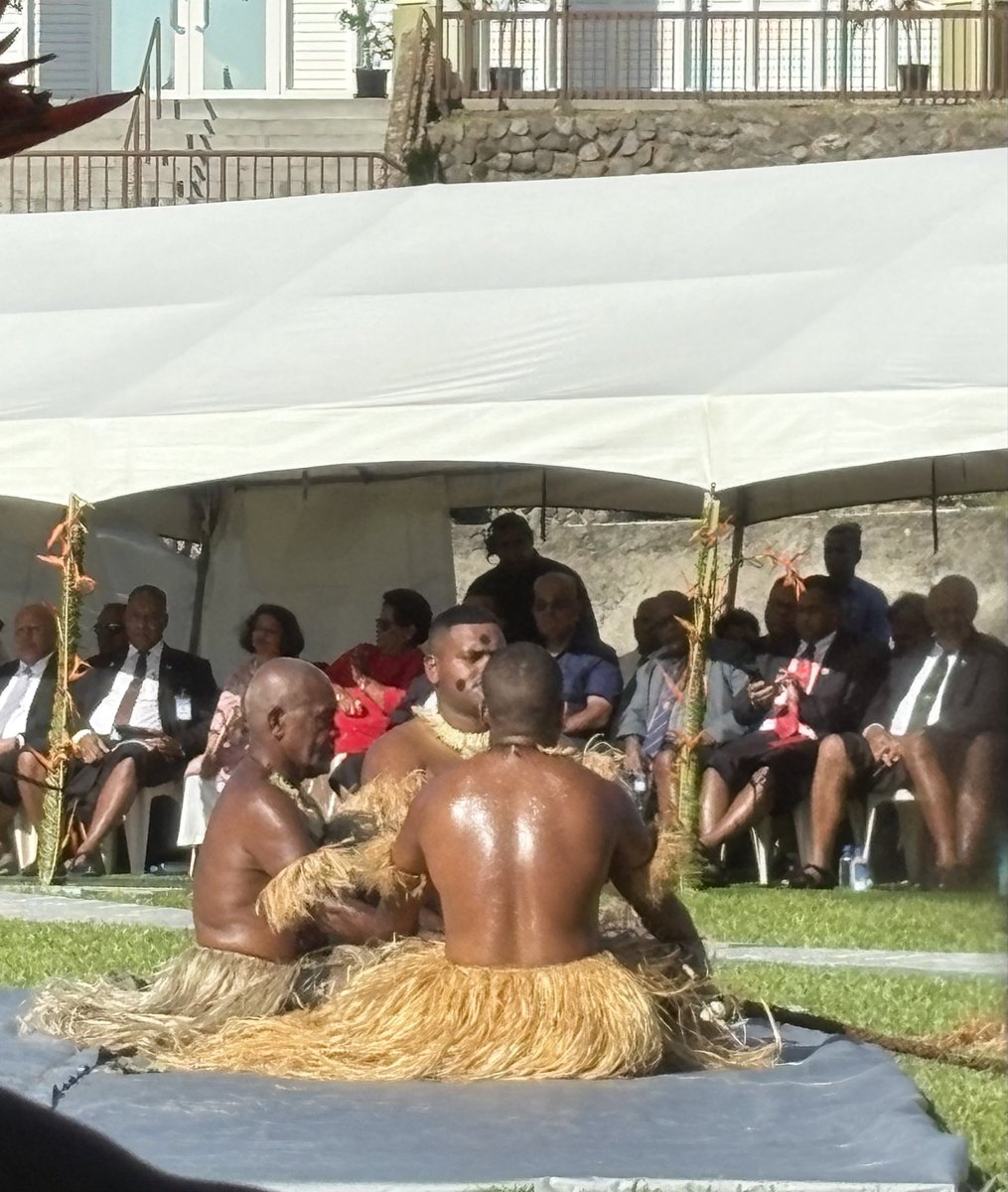 BPlinkertEU's tweet image. An honour to attend the opening of the traditional meeting house, the Vale ni Bose, of the Great Council of Chiefs in Suva today.