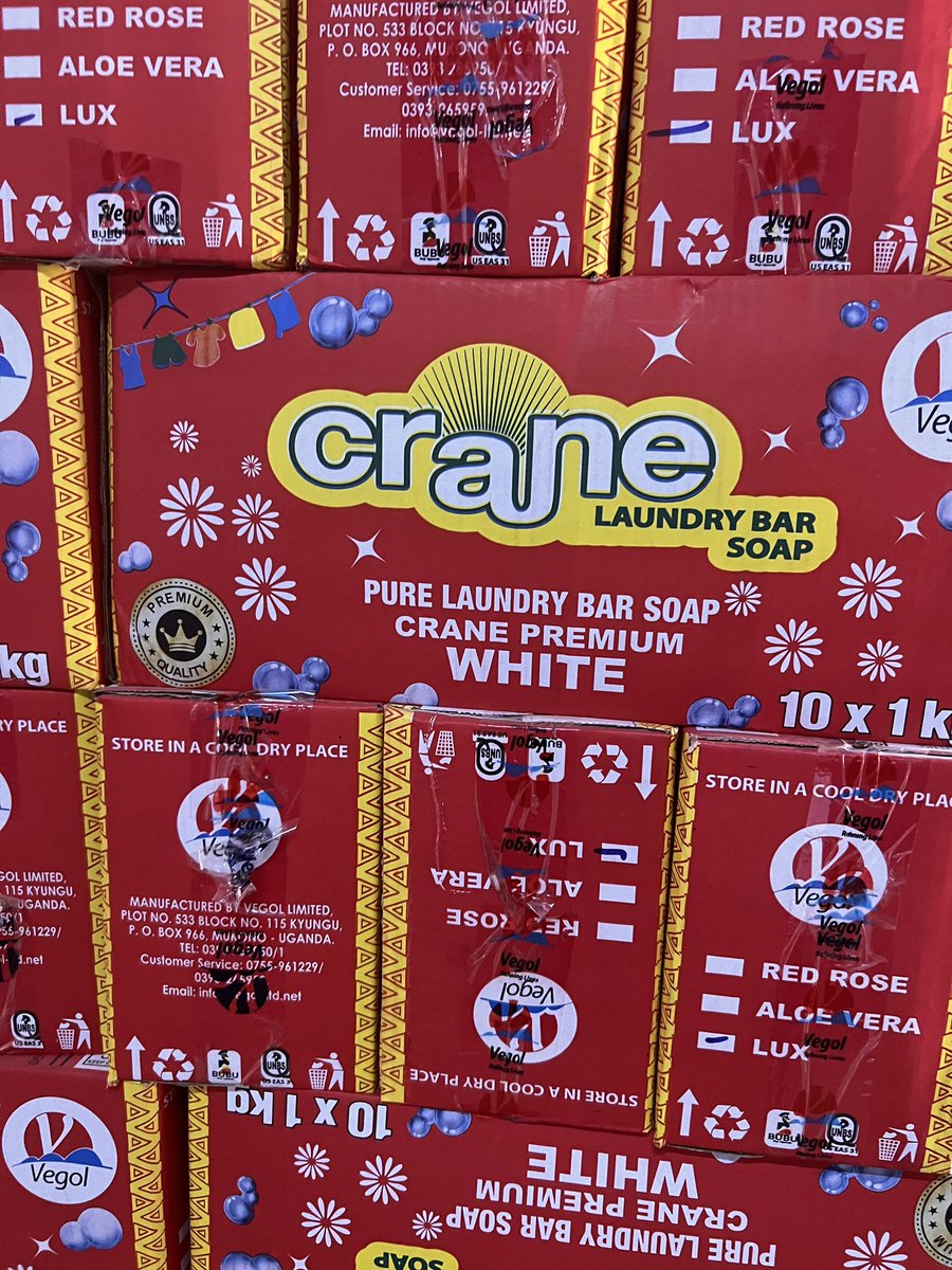 Vegol_Ltd's tweet photo. Uganda, we got you, from Crane to Ushindi. 💪

Soap? ✅
Detergent? ✅
Clean clothes, clean body, happy homes? ✅✅✅

#VegolCleans #UgandaMade #AffordableQuality #HomeCareMatters https://t.co/M15VK7R4TE