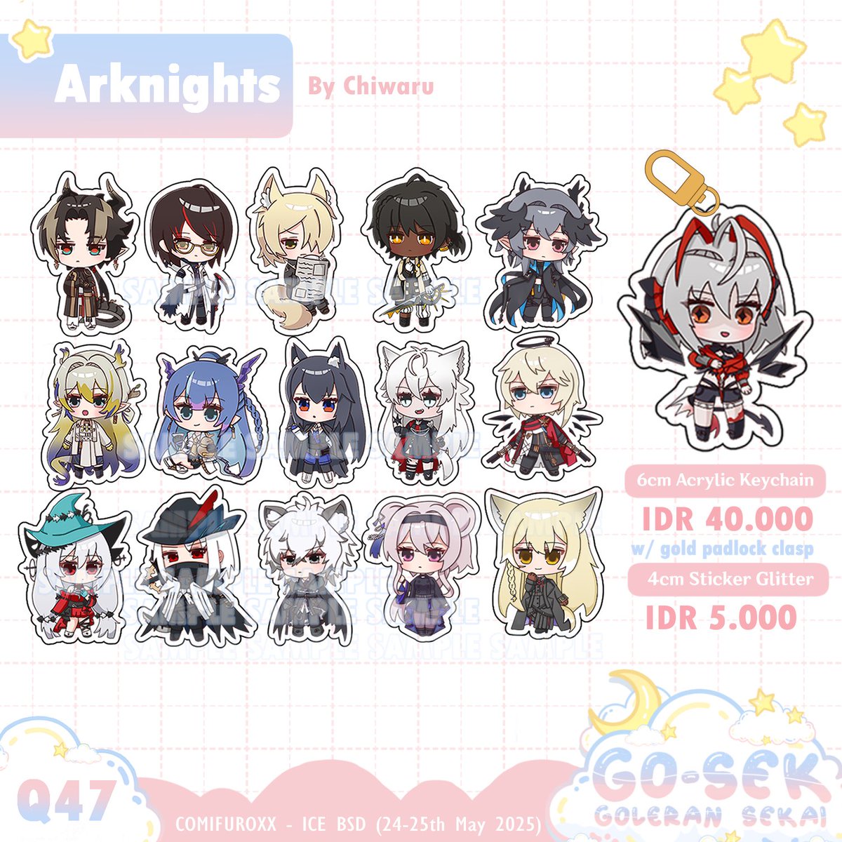 goleransekai's tweet image. (1/3)  RT very appreciated! 💕 

Our full catalog thread for CF20! 
Booth : Q47 - Go-sek x Rampuunya

Please check us out &amp;amp; visit us! 🌟

Fandom : Honkai Star Rail, Genshin Impact, ZZZ, Hololive, Holostars, Dokibird, Arknights, Blue Archive
#Comifuro20 #comifuro20catalog