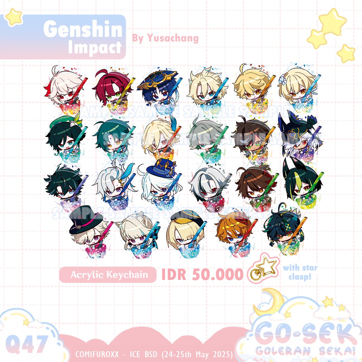 goleransekai's tweet image. (1/3)  RT very appreciated! 💕 

Our full catalog thread for CF20! 
Booth : Q47 - Go-sek x Rampuunya

Please check us out &amp;amp; visit us! 🌟

Fandom : Honkai Star Rail, Genshin Impact, ZZZ, Hololive, Holostars, Dokibird, Arknights, Blue Archive
#Comifuro20 #comifuro20catalog
