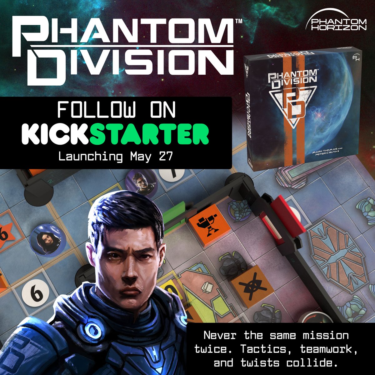 Phantom Division launching May 27th on Kickstarter. Follow now:
kickstarter.com/projects/phant…
#crowdfunding #Kickstarter #campaign <a href="/Kickstarter/">Kickstarter</a>