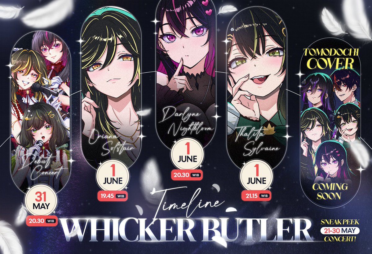 ┊✧✧✧ ANNOUNCEMENT  ✧✧✧┊

Whicker Butler presents -NO1RMAIDENS-

Step into the shadows and meet NO1R Maidens in a debut concert, followed by a back-to-back debut! 🌙 Our trio is ready to unveil their secrets and steal your hearts!

✦ Concert Date ✦
📅 Date: 31 May 2025