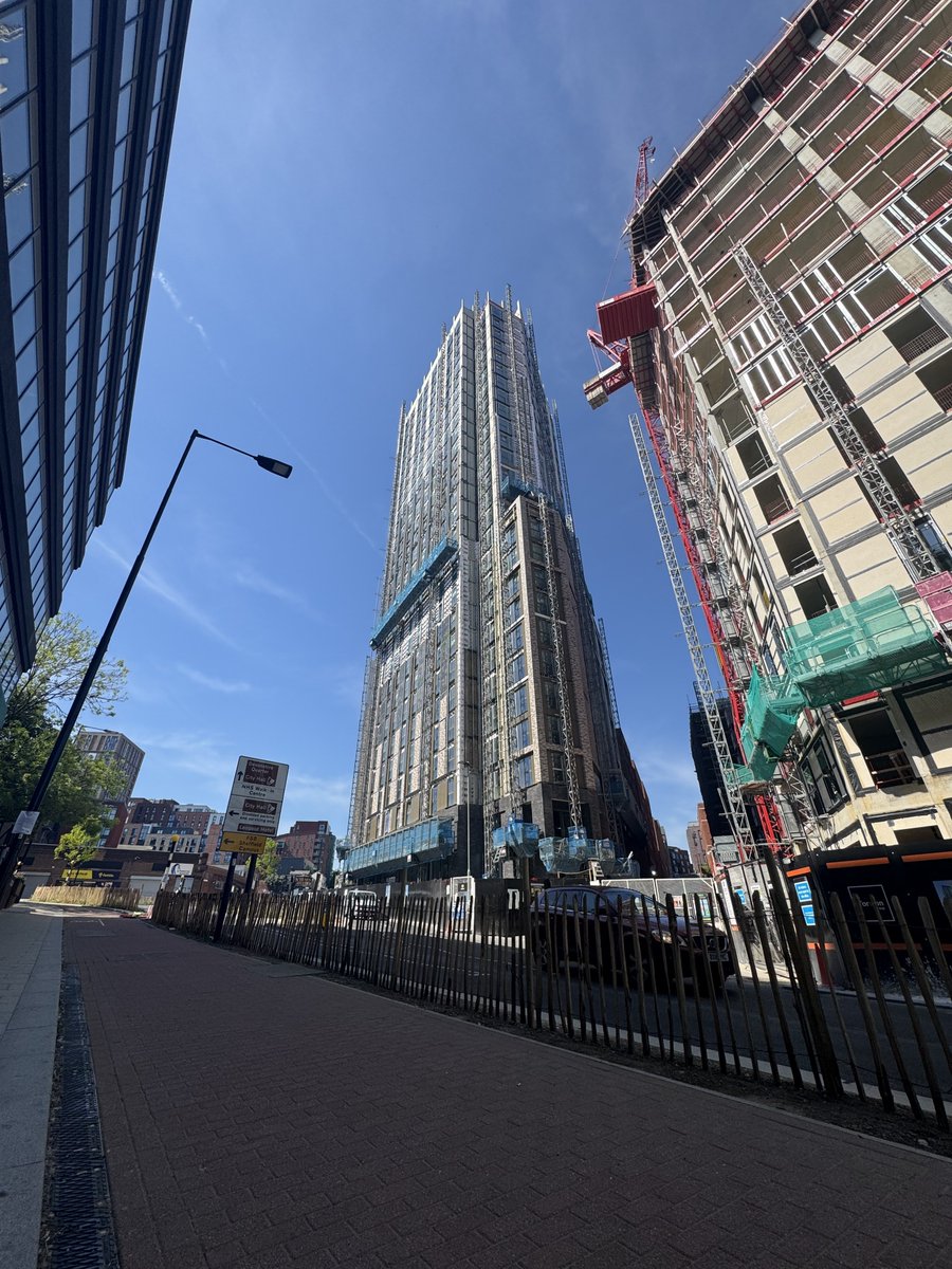 Facade work continues at the Sytner Tower
<a href="/DavidAshleyLtd/">David Ashley Construction</a> #sheffieldissuper p.c. SheffieldSteel
