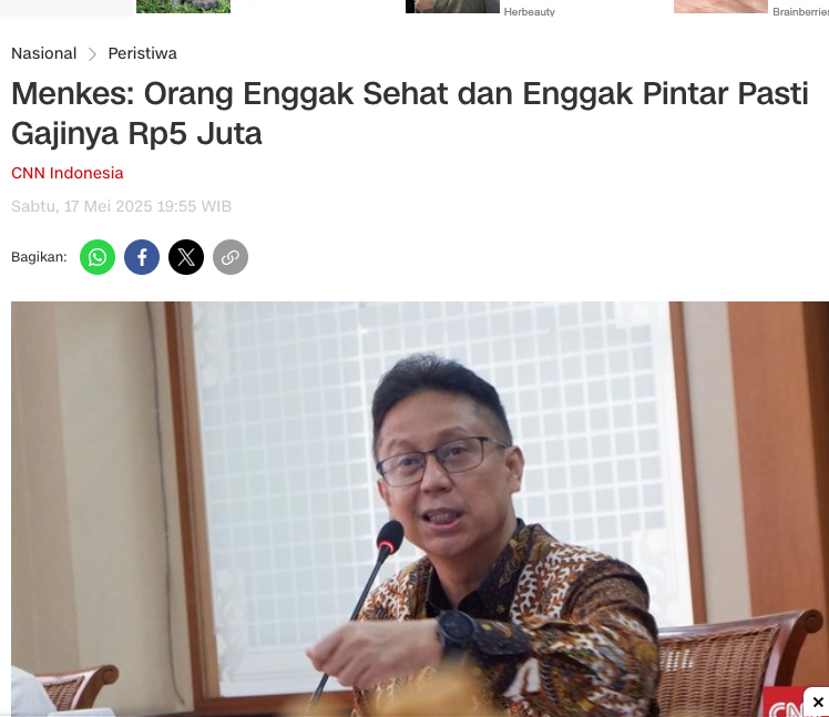 Menkes: “Yang gajinya Rp 5 juta itu pasti enggak sehat &amp; enggak pintar.”
Guru, dosen, nakes: ngunyah mi instan sambil nyembuhin &amp; ngajarin satu negara
#Rp5JutaSquad #TerimaNasib