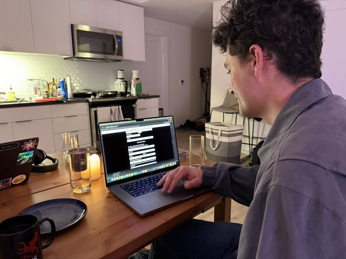 denizbirlikci's tweet image. it’s near 11:47pm, Josh and I are still working
the wholesome thing is that he’s building a new workflow with Nova Act for his startup
while i’m trying to do the research to improve the model behind it
we go back and forth talking abt what works and what needs fixing