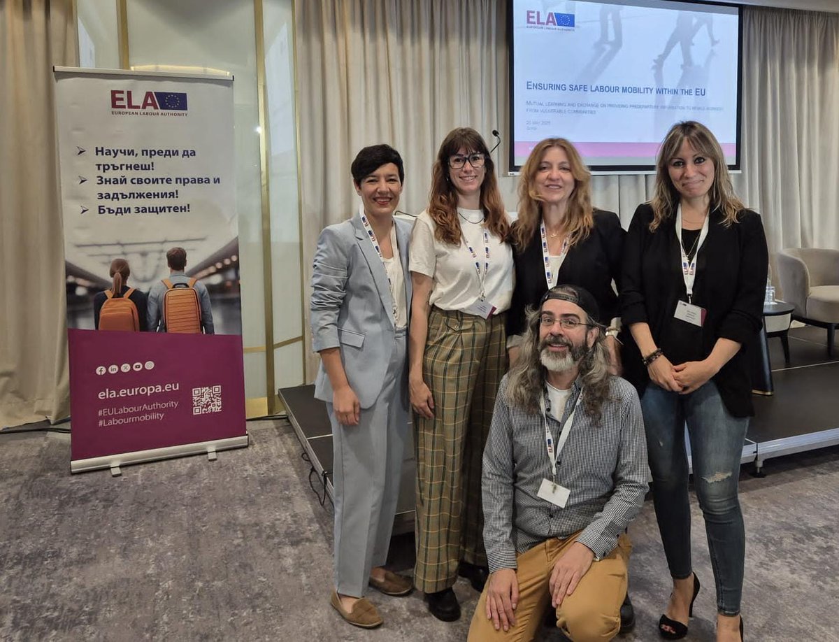 Fer GP (@pallas_garcia) on Twitter photo Con @ugtcomunica.bsky.social y la Autoridad Laboral Europea, compañeras de la Policia, ONG's y la Inspección de Trabajo, trabajando la seguridad laboral para colectivos vulnerables migrantes dentro de la UE, como el Pueblo Roma.
<a href="/PatriciaRuizUGT/">Patricia Ruiz</a>
<a href="/flujandefrias/">Fernando Luján</a> Con @ugtcomunica.bsky.social y la Autoridad Laboral Europea, compañeras de la Policia, ONG's y la Inspección de Trabajo, trabajando la seguridad laboral para colectivos vulnerables migrantes dentro de la UE, como el Pueblo Roma.
<a href="/PatriciaRuizUGT/">Patricia Ruiz</a>
<a href="/flujandefrias/">Fernando Luján</a>