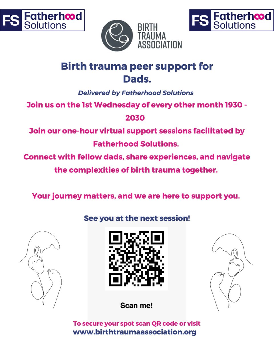 If you're a dad who's experienced birth trauma, please join Scott Mair for the next Zoom drop-in on Wednesday 3 June. 
eventbrite.com/e/birth-trauma…