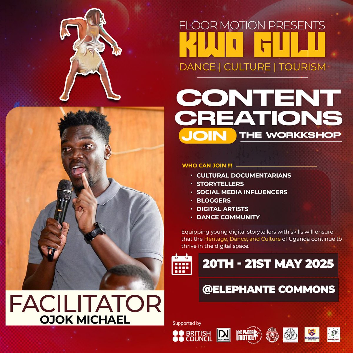 I will join and share about Storytelling &amp; Content with a vibrant group of creatives in Gulu as we explore how to turn culture, dance, and identity into digital stories that move people. Your story matters. Tell it well. 

#CreativeVoices 
#FloorMotionUG
#CreativesMeetUp