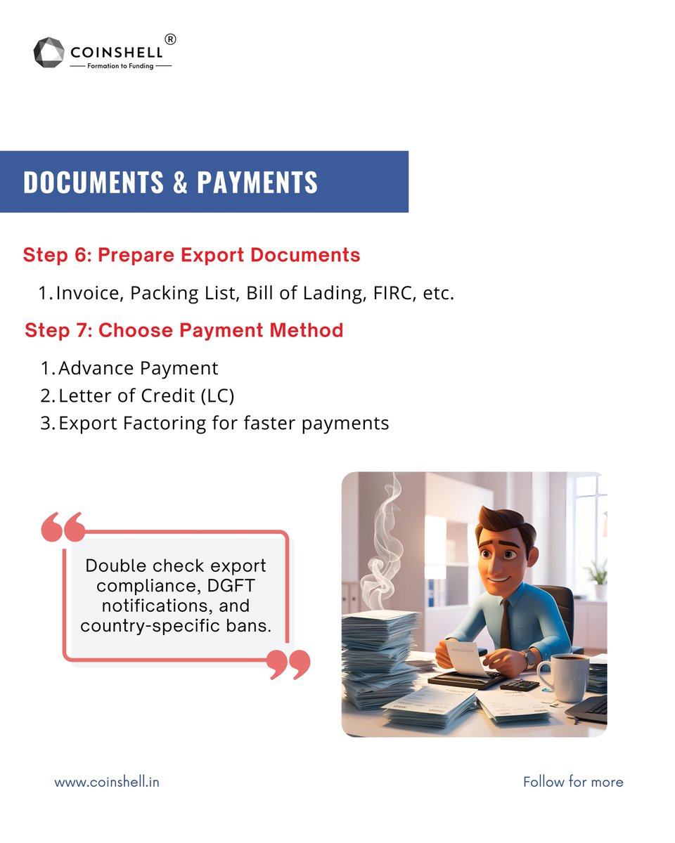 CoinShell's tweet photo. Small business. Big market.

Want to take your product global? 🌍

@CoinShell makes exports easy from choosing your niche to setting up compliance and logistics.

Build in India. Sell to the world.

Follow @CoinShell for startup-savvy export tips.

#coinshell #madeinindia https://t.co/C7cFz0ogdE