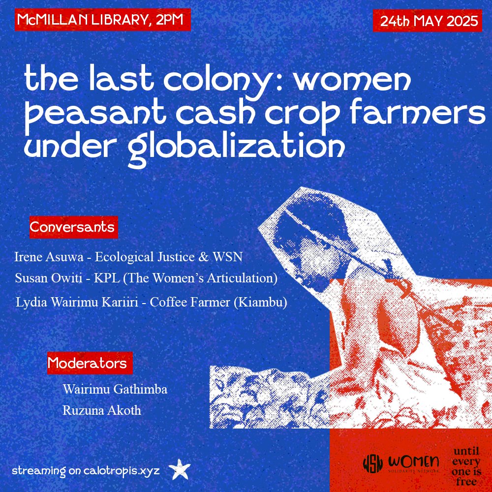 We are all welcome to a conversation on women labouring in cash crop plantations.
Have a look at the documentary on the Tea and Coffee plantations.
youtu.be/M9Ush8842Iw?si…

See you on Sat,24th May 2025 at McMillan Library at 2pm.