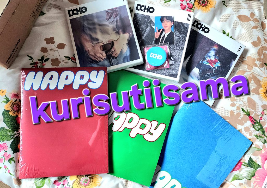 kurisutiisama's tweet image. 💜 WW Jin DOUBLE Album GA💜
。 Echo set (Albums I, II, III)
。Echo Weverse POBs
。HAPPY Set

💜, RT, Follow! Ends: 18th June!
Check T&amp;amp;C below!
